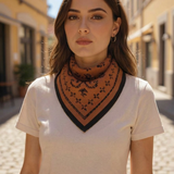 Bandana Paisley - Kavrulmuş Kahve/Siyah