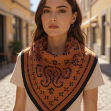 Bandana Paisley - Kavrulmuş Kahve/Siyah