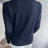 Extrafine Merino Audrey V-Neck Deep Blue