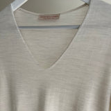 Extrafine Merino Audrey V-Neck Beige