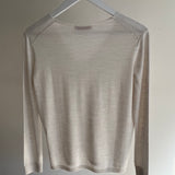 Extrafine Merino Audrey V-Neck Winter White