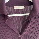 Extrafine Merino Carla Polo-Neck Dark Burgundy