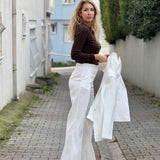 White Palazzo Pants