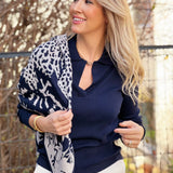 İtalyan Ekstra İnce Merinos Balıkçı Yaka - Lacivert