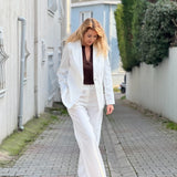 White Cotton Blazer
