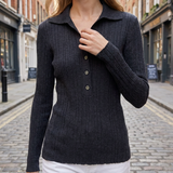 Extrafine Merino Carla Polo-neck Antracite