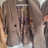 Custom Design Blazer Jacket Mink - 100% Vegan Cupro