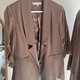 Custom Design Blazer Jacket Mink - 100% Vegan Cupro